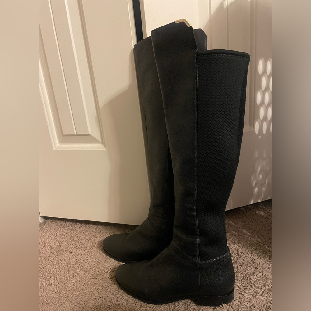 Black Cole haan riding boots